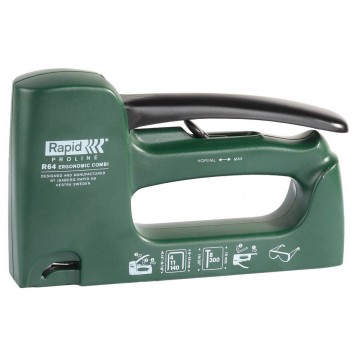 31733-R64 | Степлер пластмассовый, скоба: зеленая, тип 140, 6-14 мм, гвоздь: 15 мм, RAPID PROLINE-0