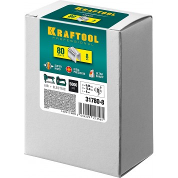 31780-8 | 8 мм скобы для степлера тип 80, 5000 шт, KRAFTOOL-3