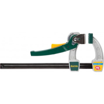 32019-75-200 | Струбцина, рычажная, быстрозажимная, тип "F", 75х200 мм, KRAFTOOL-0