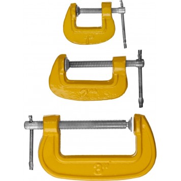 3212-H3_z02 | Набор: Cтрубцины тип "G" - набор 25, 50, 75мм, 3 шт"мини", STAYER STANDARD-0