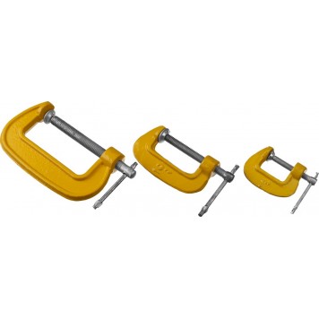 3212-H3_z02 | Набор: Cтрубцины тип "G" - набор 25, 50, 75мм, 3 шт"мини", STAYER STANDARD-2