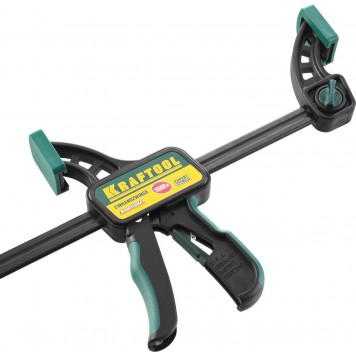 32226-60 | Струбцина ручная пистолетная, пластиковый корпус, 600/800мм, 150кгс, KRAFTOOL ECOKRAFT-11