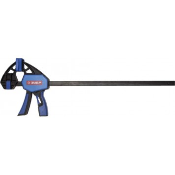 32243-45 | Струбцина ручная пистолетная, корпус нейлон,армир фиберглассом,двухкомп ручки,метал рейка,450/645мм,150кгс, ЗУБР ПРОФЕССИОНАЛ-0