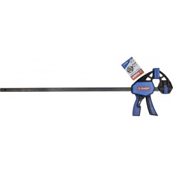 32243-60 | Струбцина ручная пистолетная, корпус нейлон,армир фиберглассом,двухкомп ручки,метал рейка,600/790мм,150кгс, ЗУБР ПРОФЕССИОНАЛ-2