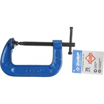 32245-075_z01 | Струбцина тип "G", корпус - ковкий чугун, 75мм, ЗУБР ПРОФЕССИОНАЛ-1