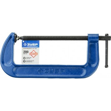 32245-200_z01 | Струбцина тип "G", корпус - ковкий чугун. 200мм, ЗУБР ПРОФЕССИОНАЛ-1