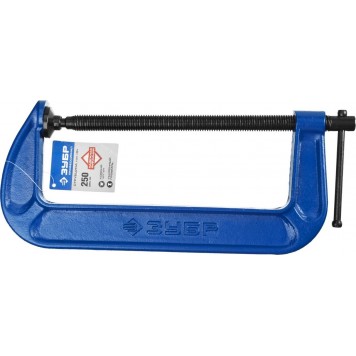 32245-250_z01 | Струбцина тип "G", корпус - ковкий чугун. 250мм, ЗУБР ПРОФЕССИОНАЛ-1