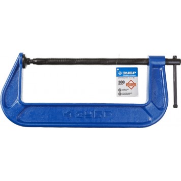 32245-300_z01 | Струбцина тип "G", корпус - ковкий чугун. 300мм, ЗУБР ПРОФЕССИОНАЛ-1