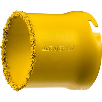 33345-67 | Коронка кольцевая с карбидно-вольфрамовой крошкой, d=67мм, STAYER PROFESSIONAL-0