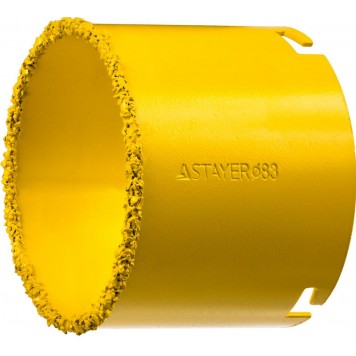 33345-83 | Коронка кольцевая с карбидно-вольфрамовой крошкой, d=83мм, STAYER PROFESSIONAL-0