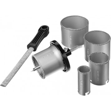 33345-H8 | Набор: Коронки с основанием и центровочным сверлом, напильник, d=33, 53, 67, 73, 83мм, 8предм, STAYER PROFESSIONAL-2