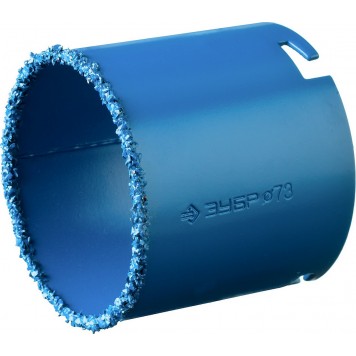 33350-73_z01 | Кольцевая коронка c карбид-вольфрамовым нанесением, 73 мм, высота 55 мм, ЗУБР ПРОФЕССИОНАЛ-0