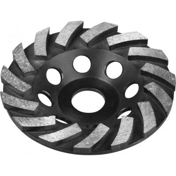 33370-115 | Чашка алмазная сегментная, высота 22,2мм, 115мм, Турбо, ЗУБР ПРОФЕССИОНАЛ-0