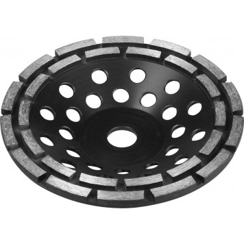 33372-180 | Чашка алмазная сегментная двухрядная, высота 22,2мм, 180мм, ЗУБР ПРОФЕССИОНАЛ-0