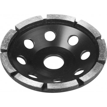 33373-125 | Чашка алмазная сегментная однорядная, высота 22,2мм, 125мм, ЗУБР ПРОФЕССИОНАЛ-0