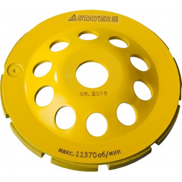 33382-125 | Чашка алмазная сегментная однорядная, высота 22,2мм, 125мм, STAYER PROFESSIONAL-4