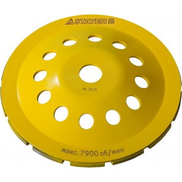 33382-180 | Чашка алмазная сегментная однорядная, высота 22,2мм, 180мм, STAYER PROFESSIONAL-4