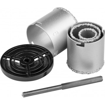 3340_z01 | Набор: Коронки кольцевые с напылением из карбида вольфрама, 4 шт, 33-53-67-73мм, KRAFTOOL-1