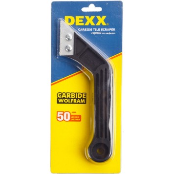 33413 | Скребок по кафелю с карбидным напылением, 1 лезвие, DEXX-1