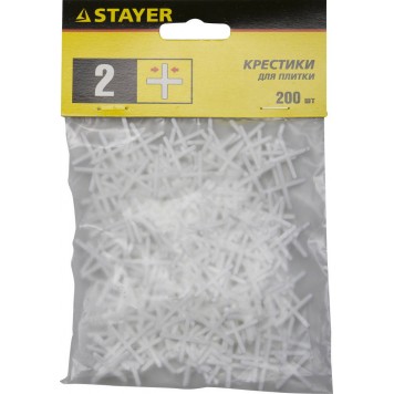 3380-2 | 2мм крестики для плитки, 200шт, STAYER-0