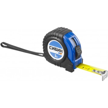 34019-03-16 | 3м / 16мм рулетка в ударостойком обрезиненном корпусе, СИБИН-0