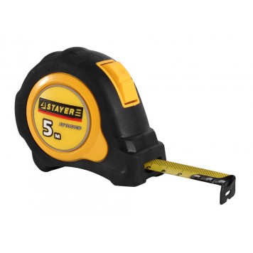3402-05-19_z01 | 5м / 19мм рулетка с автостопом и ударостойким обрезиненным корпусом, STAYER OMEGA-0