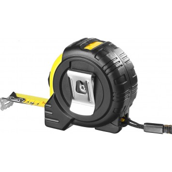 34131-05_z01 | 5м / 19мм профессиональная рулетка в ударостойком обрезиненном корпусе с двумя фиксаторами, STAYER MARS-2