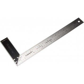 3431-40_z01 | Угольник столярный, гравированная шкала, нержавеющее полотно 37мм, 400мм, STAYER PROFI-0