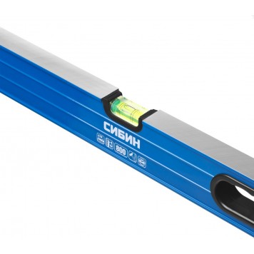 34609-040 | Уровень коробчатый усиленный, утолщенный профиль, 2 фрезерованные поверхности, 3 противоударных ампулы (1 поворотная на 360 град), 4, СИБИН-3