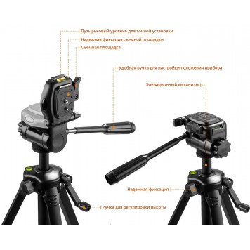 34640-3 | Нивелир лазерный, 3х360°, 20м/70м, IP54, точн. +/-0,2 мм/м, штатив, в сумке, KRAFTOOL LL-3D #3-13