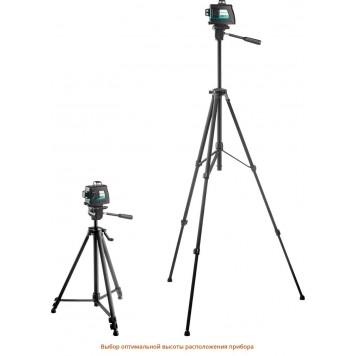 34640-3 | Нивелир лазерный, 3х360°, 20м/70м, IP54, точн. +/-0,2 мм/м, штатив, в сумке, KRAFTOOL LL-3D #3-15