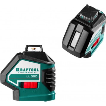 34645 | Нивелир лазерный, 2х360°, 20м/70м, IP54, точн. +/-0,2 мм/м, KRAFTOOL LL360-9