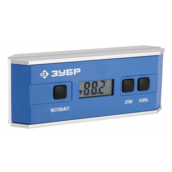 34745 | МИНИ уровень-уклономер электронный, IP65, Диапазон 0-90°,Точность 0,05° 3 кнопки, HOLD, Подсветка, Автоповорот, ЗУБР ЭКСПЕРТ-0