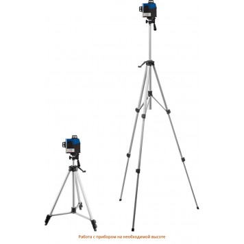 34907-2 | Нивелир лазерный 2х360°, 20м/70м, точн. +/-0,3 мм/м, штатив, КРЕСТ 2D №2, ЗУБР ПРОФЕССИОНАЛ-13