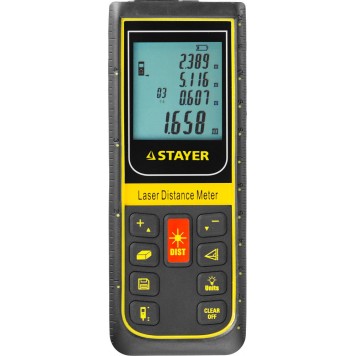 34959 | Дальномер PRO-Control лазерный, дальность 100м, точность 2мм, STAYER PROFESSIONAL-0