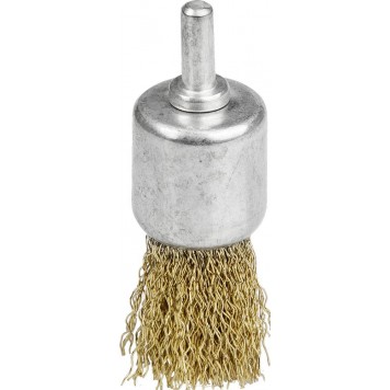 35113-24 | Щетка кистевая для дрели, витая стальная латунированная проволока 0,3мм, 24мм, STAYER MAXCLEAN-0