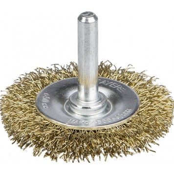 35114-050_z01 | Щетка дисковая для дрели, витая латунированная стальная проволока 0,3мм, 50мм, STAYER PROFESSIONAL-0