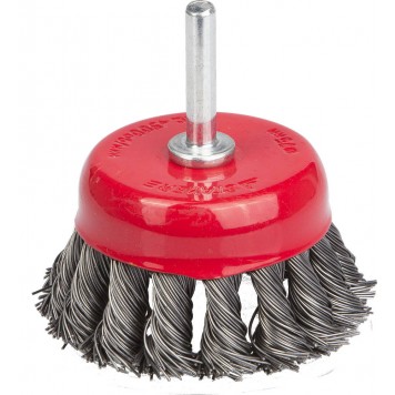 35118-075_z01 | Щетка чашечная для дрели, жгутированная стальная проволока 0,5м, 75мм, STAYER PROFESSIONAL-0