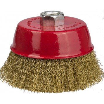 35125-060_z01 | Щетка чашечная для УШМ, витая стальная латунированная проволока 0,3мм, 60ммхМ14, STAYER PROFESSIONAL-0