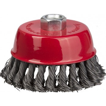 35128-080_z01 | Щетка чашечная для УШМ, жгутированная стальная проволока 0,5мм, 80ммхМ14, STAYER PROFESSIONAL-0