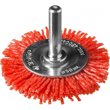 35161-050_z02 | Щетка дисковая для дрели, нейлоновая проволока с абразивным покрытием, 50мм, ЗУБР ПРОФЕССИОНАЛ-0