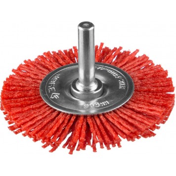 35161-063_z02 | Щетка дисковая для дрели, нейлоновая проволока с абразивным покрытием, 63мм, ЗУБР ПРОФЕССИОНАЛ-0