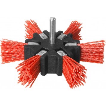 35163-100_z02 | Щетка дисковая "звезда" для дрели, нейлоновая проволока с абразивным покрытием, 100мм, ЗУБР ПРОФЕССИОНАЛ-0