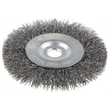 35185-175 | Щетка дисковая для точильно-шлифовального станка, витая сталь 0,3мм, 175/12,7/16мм, STAYER-0