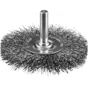 35198-063_z02 | Щетка дисковая для дрели, витая стальная проволока 0,3мм, 63мм, ЗУБР ПРОФЕССИОНАЛ-0