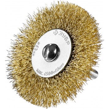 3521-H5_z02 | Набор щеток дисковых для дрели, витая стальная латунированная проволока 0,3мм, 5 шт, ЗУБР ПРОФЕССИОНАЛ-2