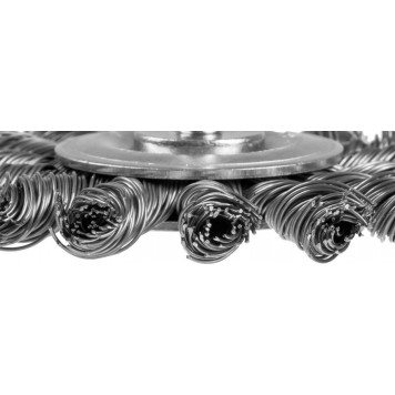 3522-075_z02 | Щетка дисковая для дрели, жгутированная стальная проволока 0,5мм, 75мм, ЗУБР ПРОФЕССИОНАЛ-3