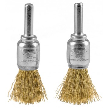 35225-17-H2_z01 | Набор щеток кистевых для дрели, витая стальная латунированная проволока 0,3мм, 17мм, 2шт, ЗУБР ЭКСПЕРТ-0