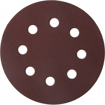 35560-115-320 | Круг шлифовальный универсальный, из абразивной бумаги на велкро основе, 8 отверстий, Р320, 115мм, 5шт, ЗУБР МАСТЕР-0