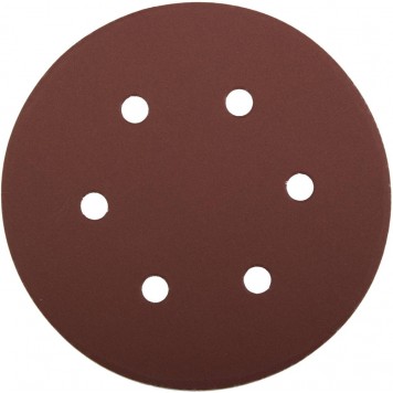 35566-150-600 | Круг шлифовальный универсальный, из абразивной бумаги на велкро основе, 6 отверстий, Р600, 150мм, 5шт, ЗУБР МАСТЕР-0